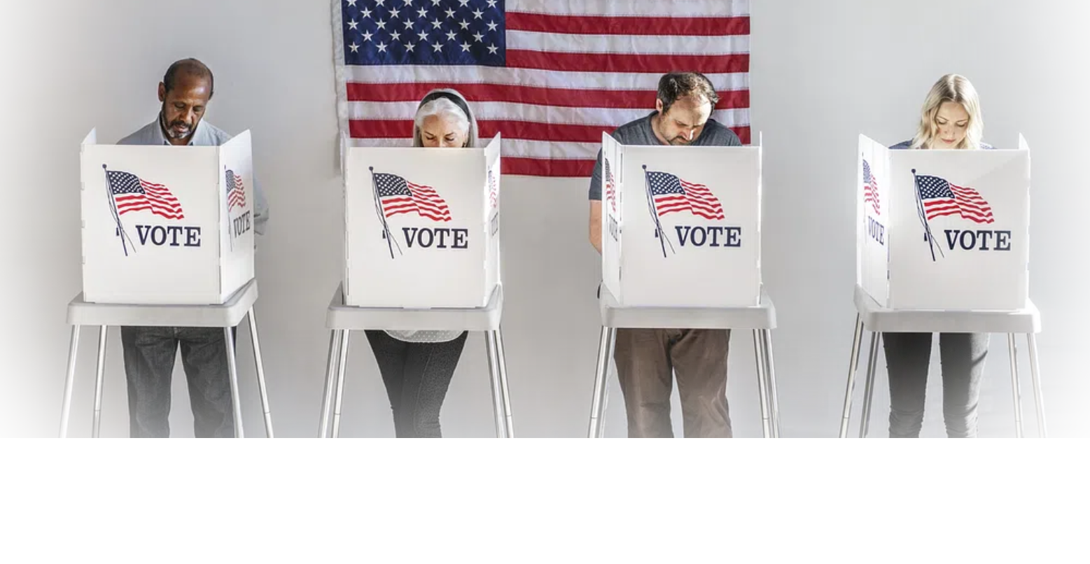 Varius individuals casting their votes at voter's booths